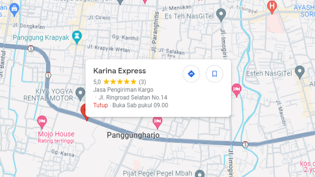 alamat karina express